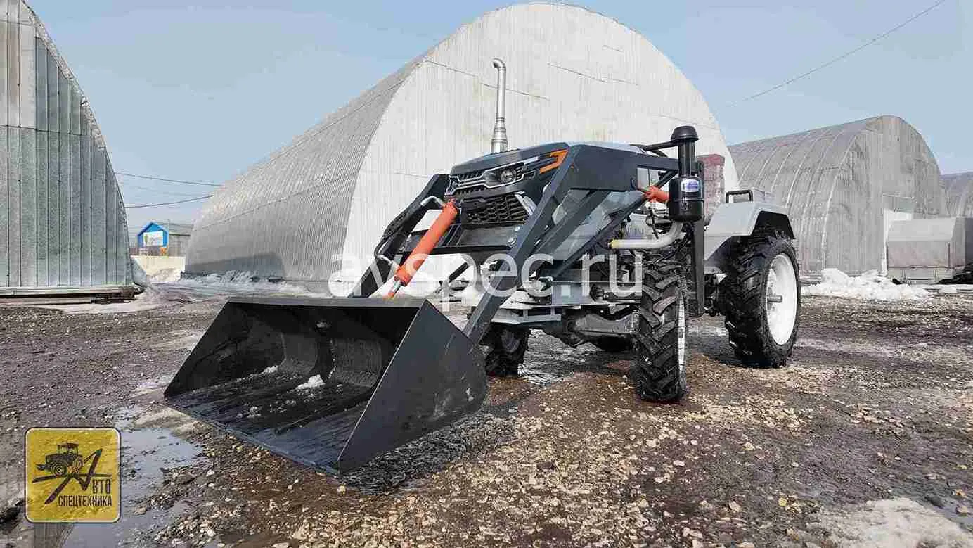 Фронтальный погрузчик для ременного минитрактора